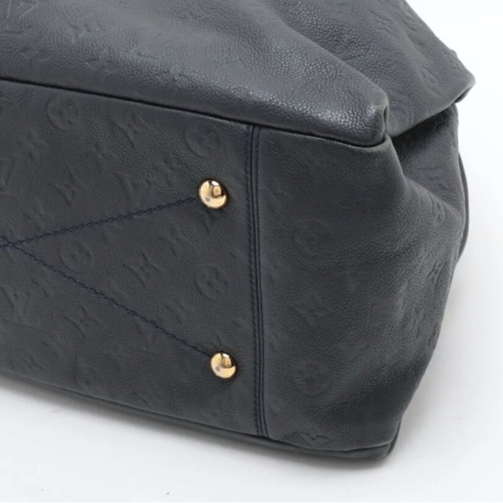 Louis Vuitton Navy Empreinte Embossed Monogram Shoulder Bag with Gold Hardware - Picture 5 of 11